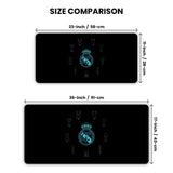 Real Madrid CF Black Gaming Desk Mat
