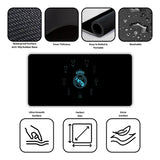 Real Madrid CF Black Gaming Desk Mat