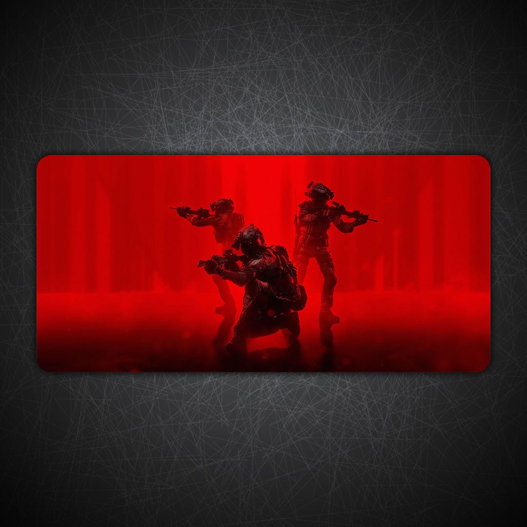 Military Soldier Gaming Desk Mat