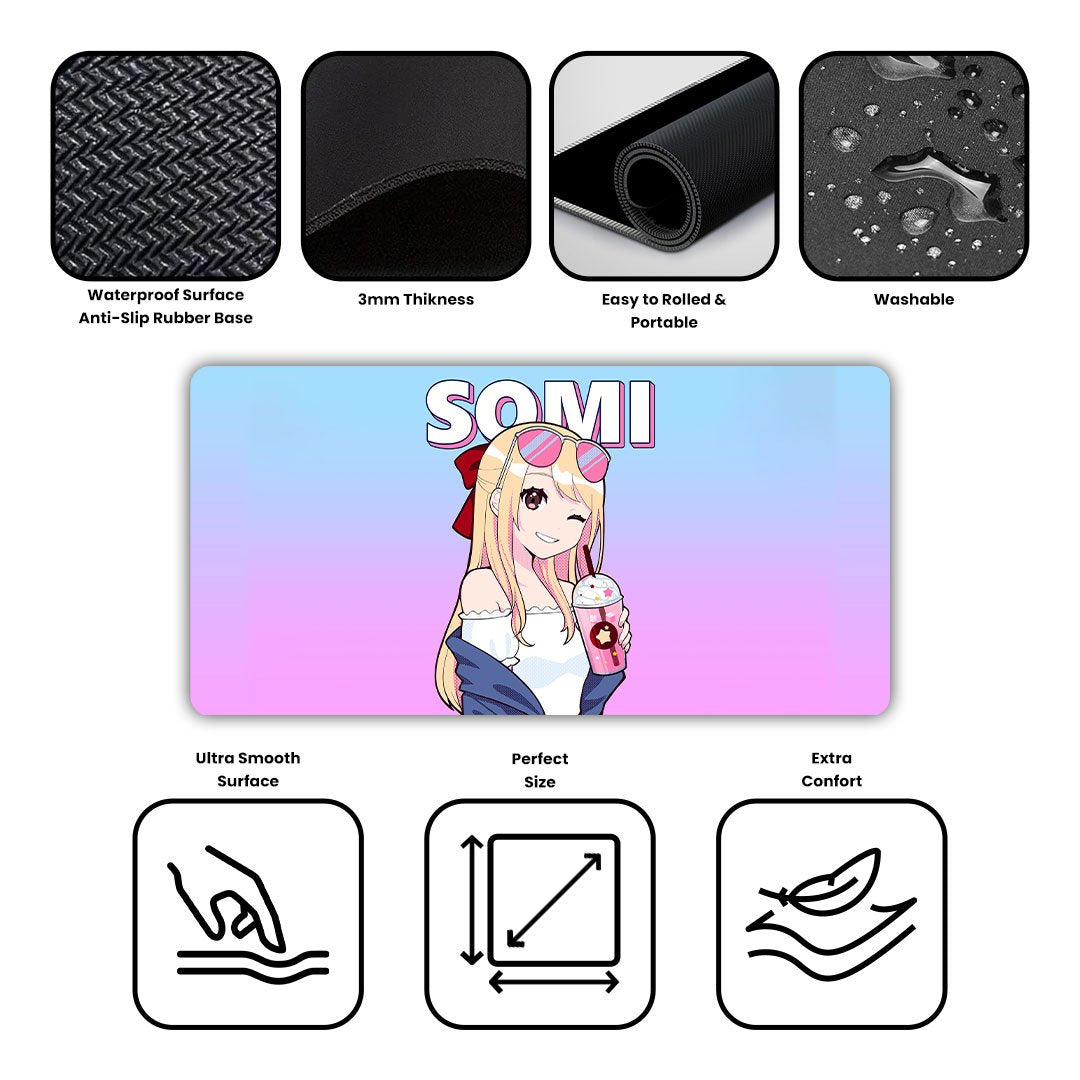 Jeon Somi Gaming Desk Mat