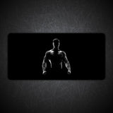 Bodybuilder Dark Gaming Desk Mat