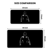 Bodybuilder Dark Gaming Desk Mat