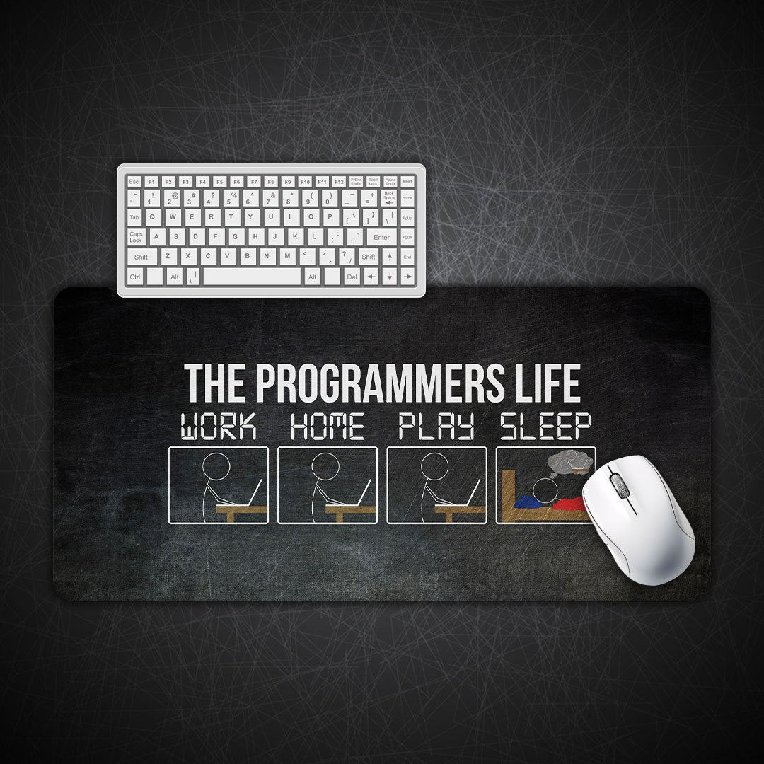 Programmer Life Gaming Desk Mat