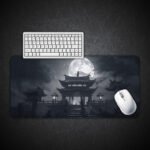 Temple & Moon Silhouette Deskpad