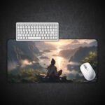 Warrior Overlooking Sunrise Valley Deskpad