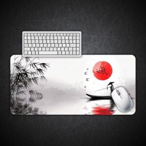 Boatman with Red Sun Deskpad