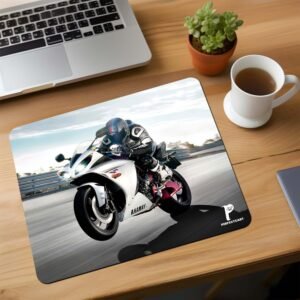 Racing Bike Stunt Mouse Pad