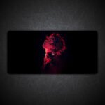 Tanjiro Kamado Pose in Red Desk Mat