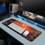 Astronaut Sunset Desk Mat