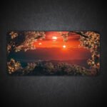 Astronaut Sunset Desk Mat