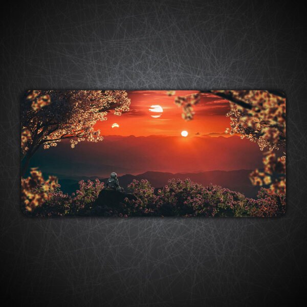 Astronaut Sunset Desk Mat