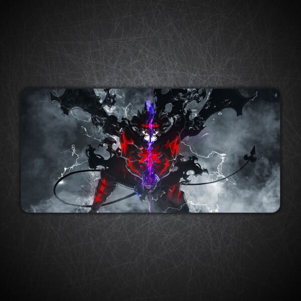Black Asta Black Desk Mat