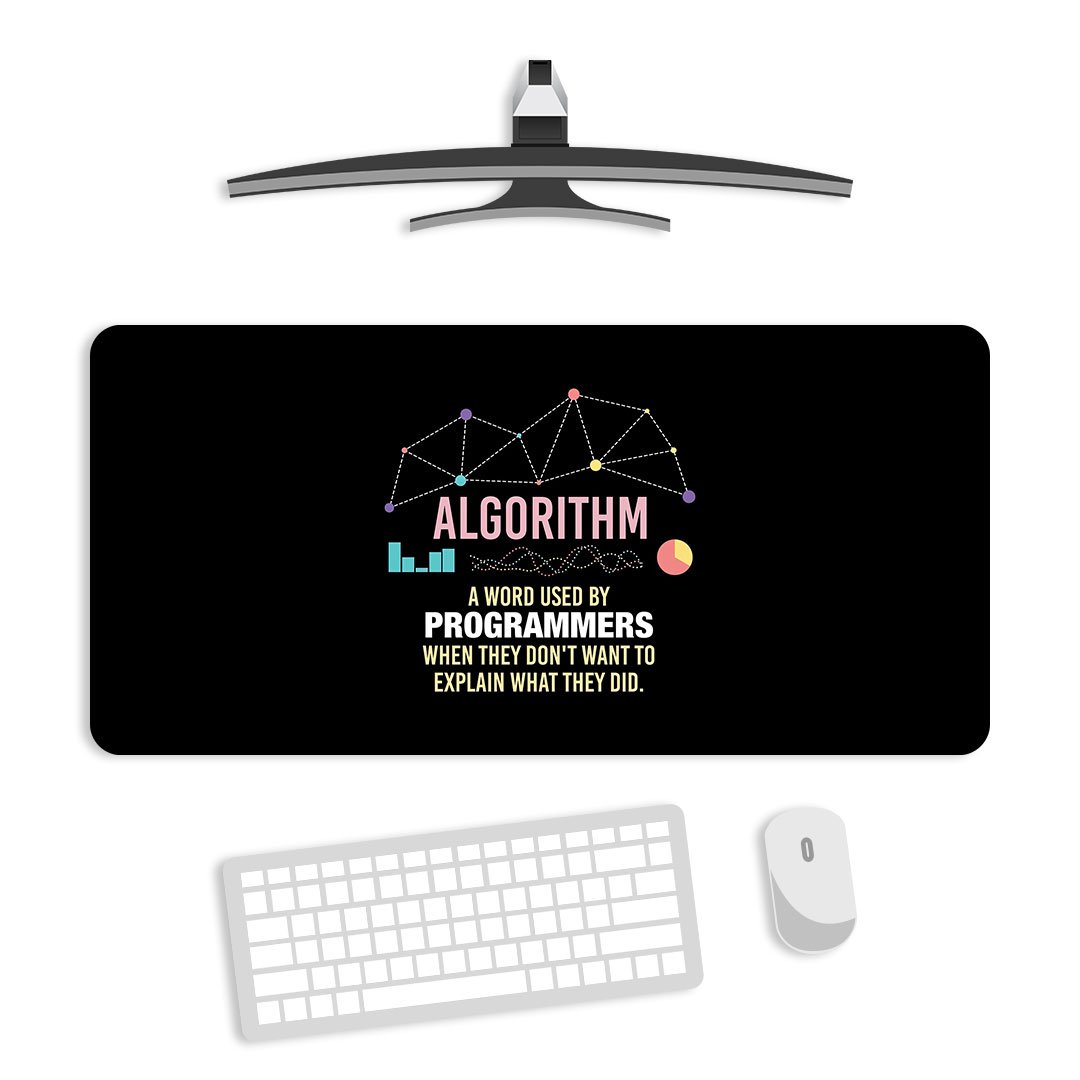 Algorithm Gaming Desk Mat Algorithm Gaming Desk Mat