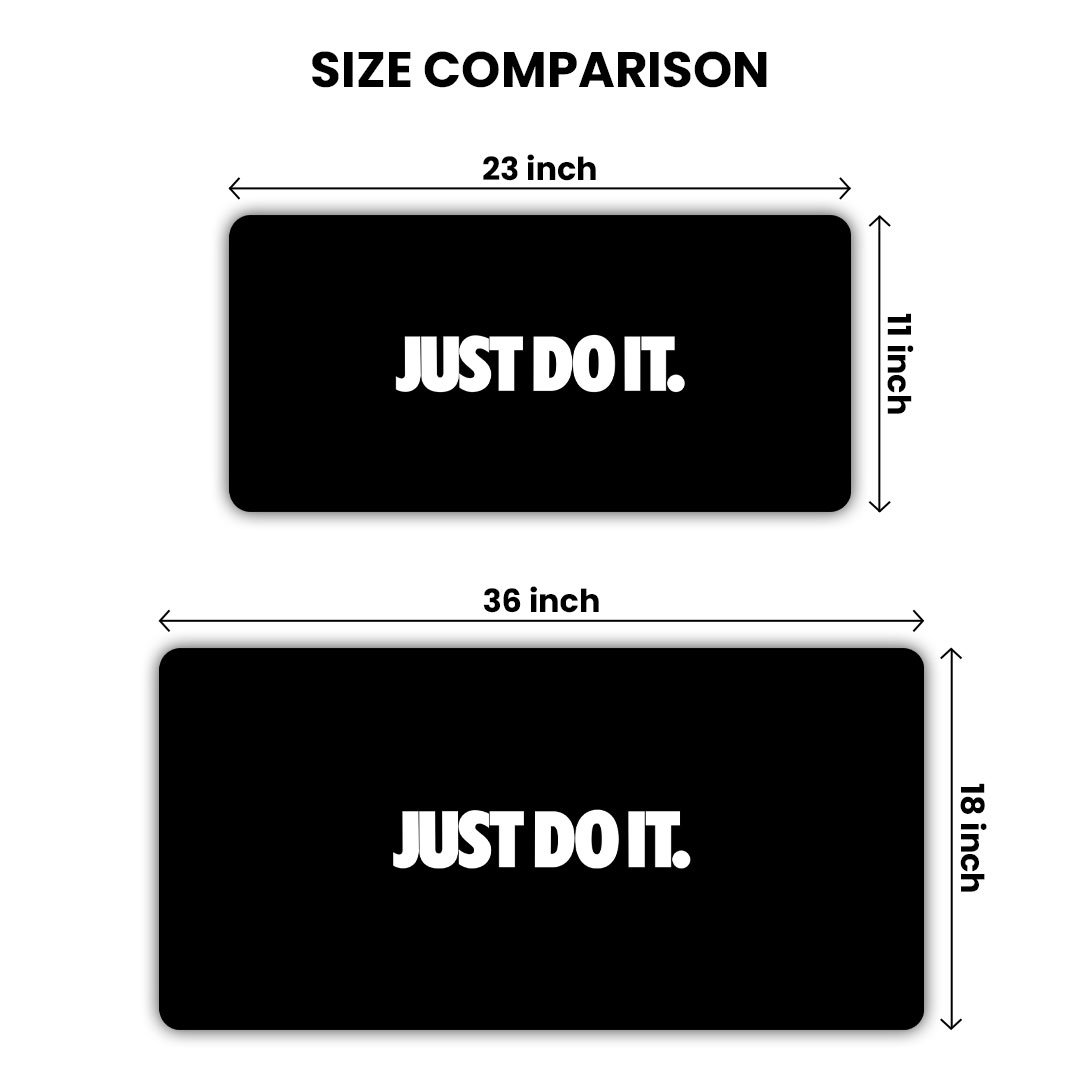 Just Do It Gaming Desk Mat Just Do It Gaming Desk Mat