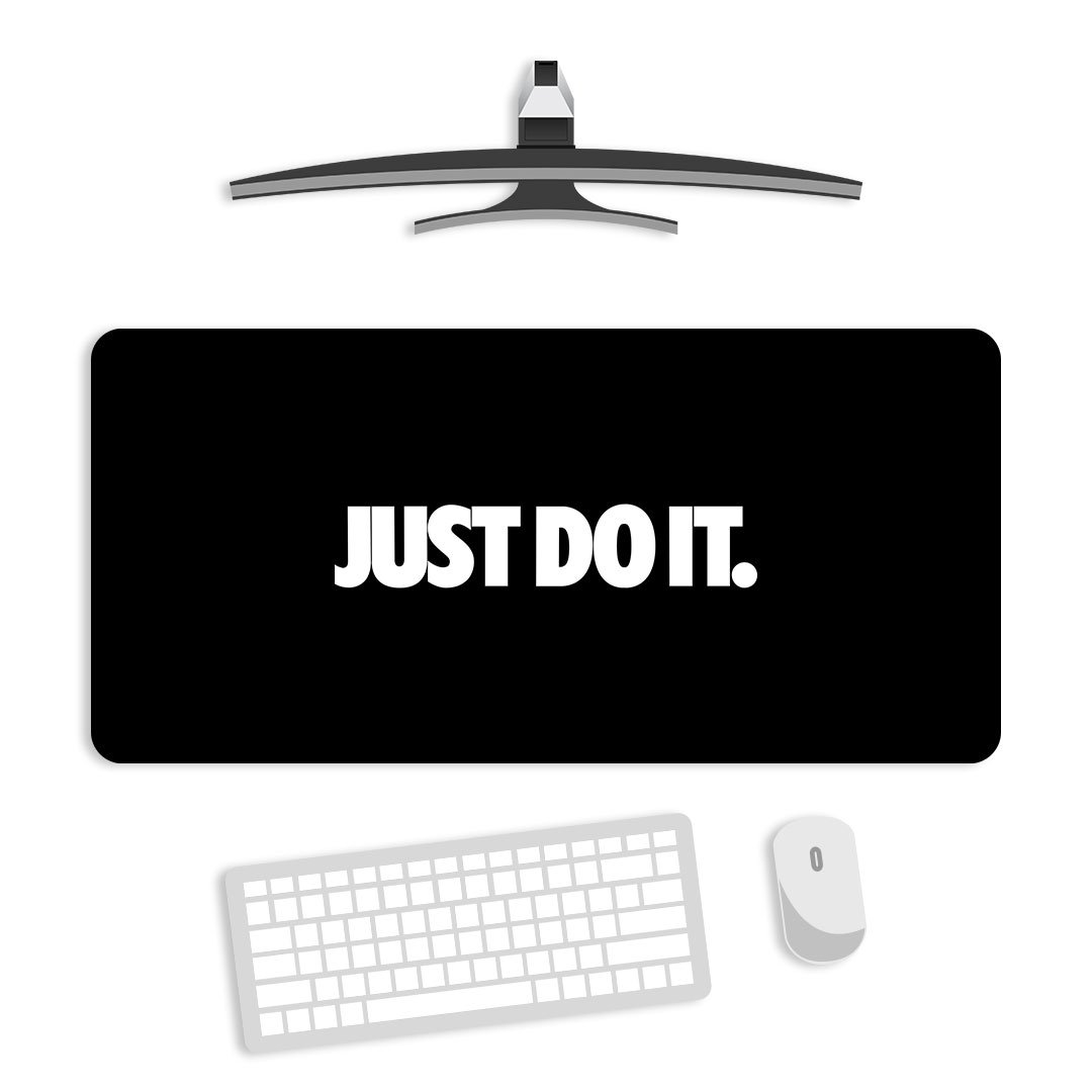 Just Do It Gaming Desk Mat Just Do It Gaming Desk Mat