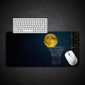 Full Moon Basketball Ring Desk Mat