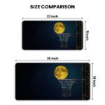 Full Moon Basketball Ring Desk Mat