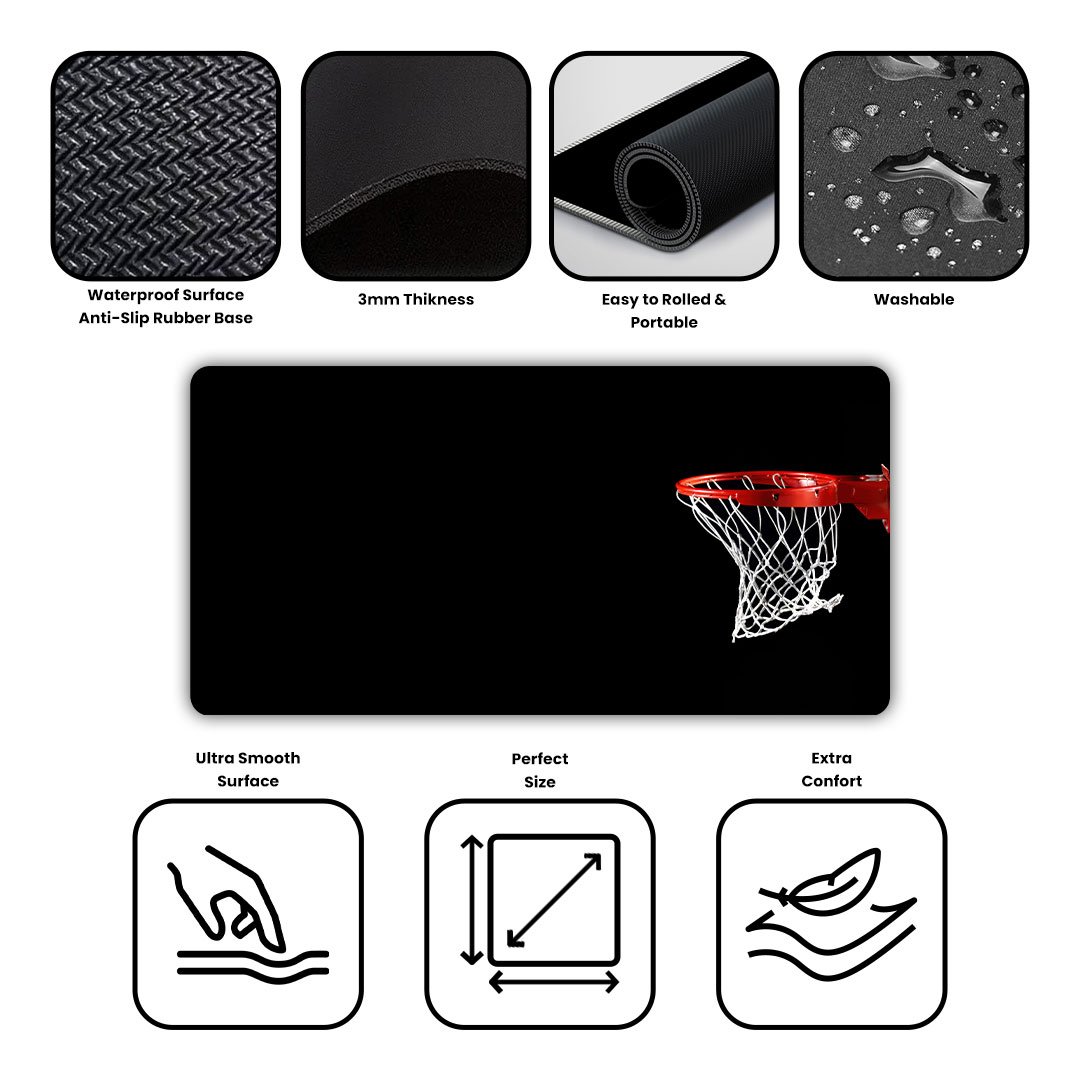 Basketball Ring Desk Mat Basketball Ring Desk Mat