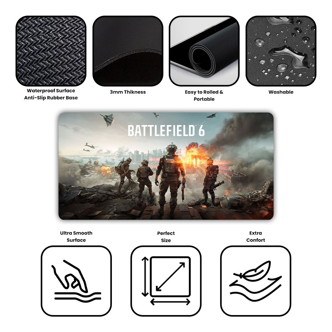 Battlefield 6 Desk Mat Battlefield 6 Desk Mat