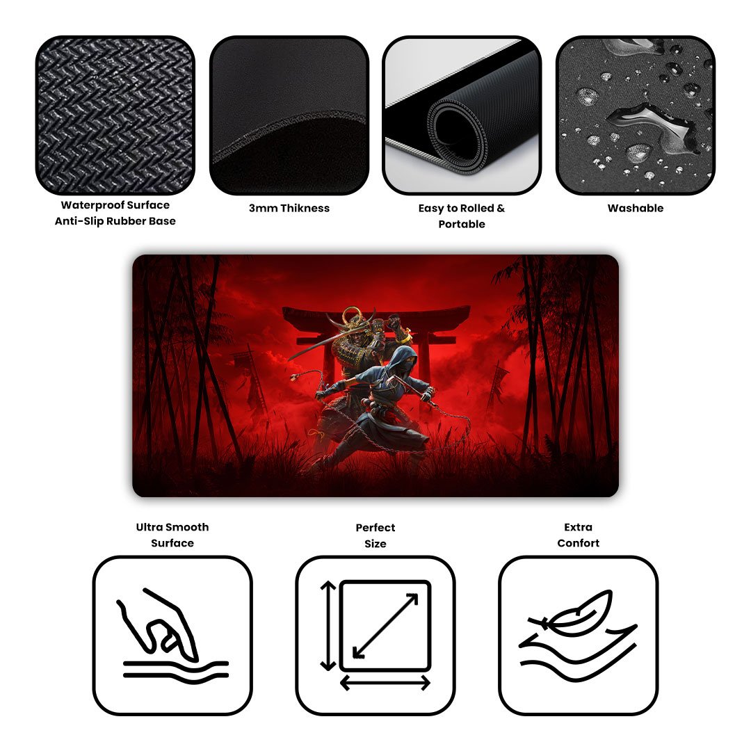 Assassins Gaming Desk Mat Assassins Gaming Desk Mat