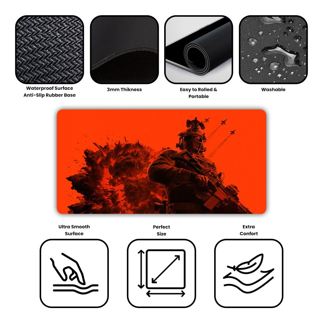 BattleField 6 Gaming Desk Mat BattleField 6 Gaming Desk Mat