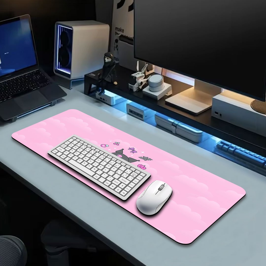 Kuromi Hello Gaming Desk Mat Kuromi Hello Gaming Desk Mat
