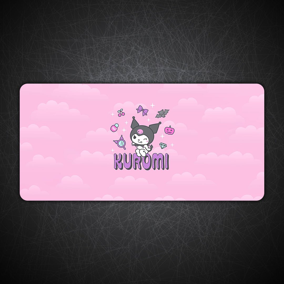 Kuromi Hello Gaming Desk Mat Kuromi Hello Gaming Desk Mat