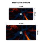 Full Moon Trees Sky View Gaming Desk Mat