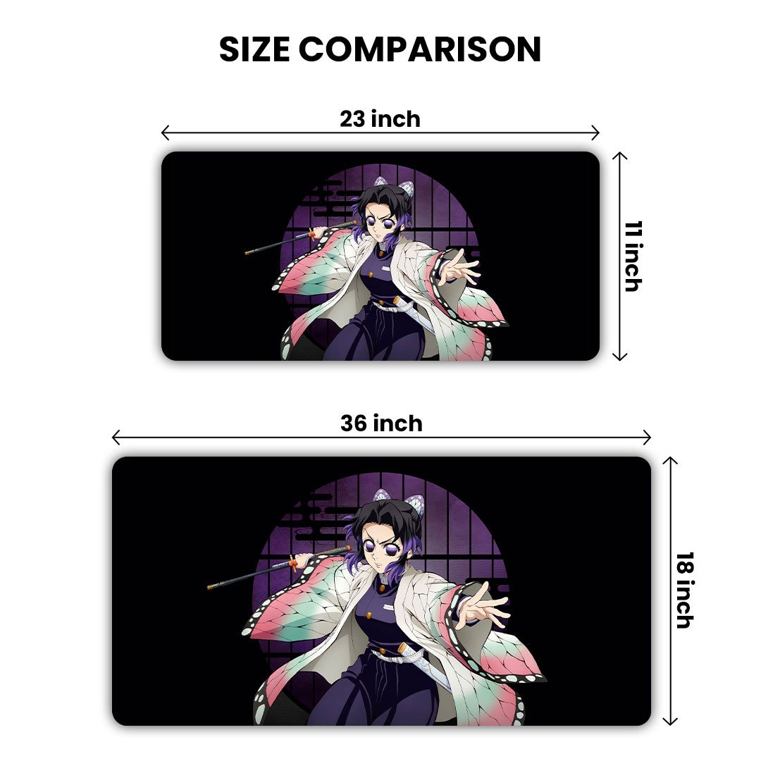 Shinobu Kocho Gaming Desk Mat Shinobu Kocho Gaming Desk Mat