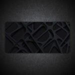Dark Background Abstract Gaming Desk Mat