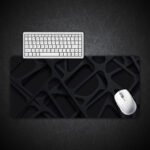 Dark Background Abstract Gaming Desk Mat
