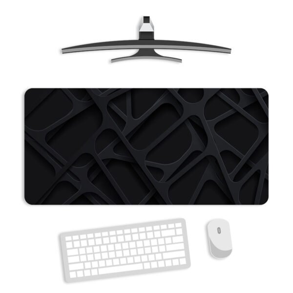 Dark Background Abstract Gaming Desk Mat