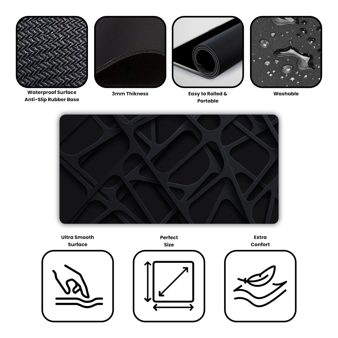 Dark Background Abstract Gaming Desk Mat Dark Background Abstract Gaming Desk Mat
