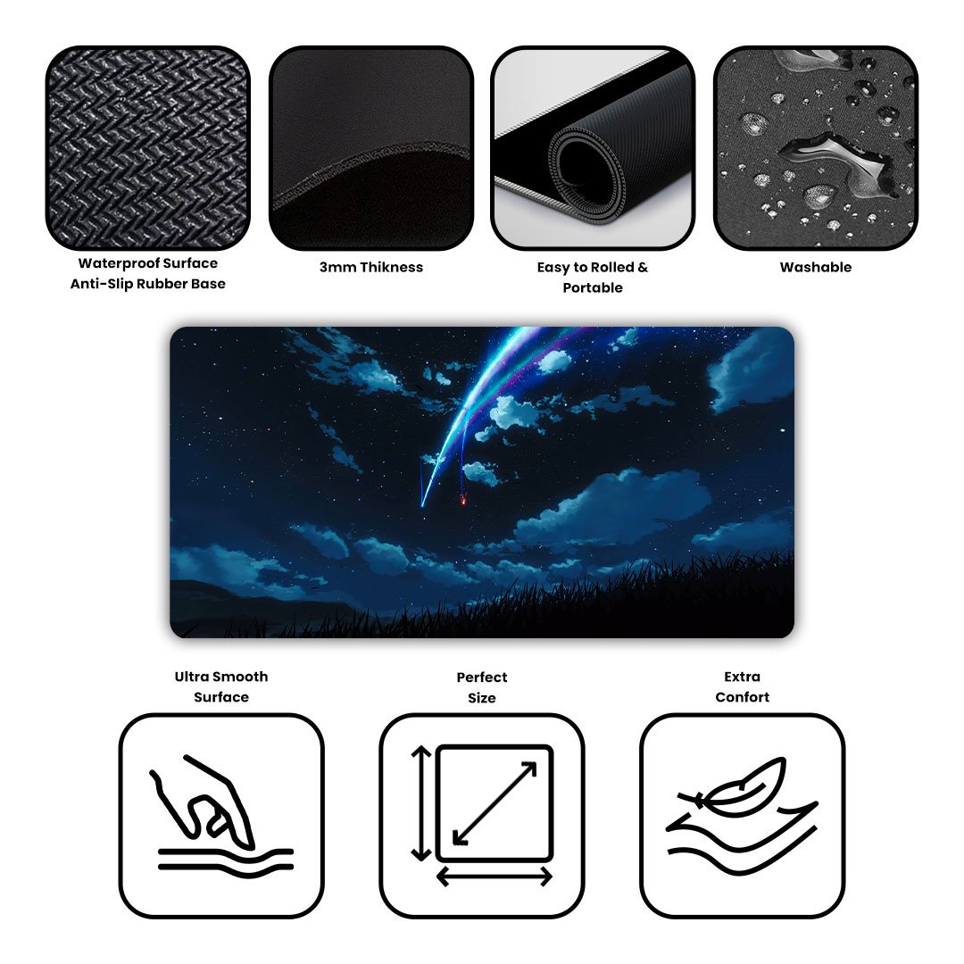 Your Name Shooting Gaming Desk Mat Your Name Shooting Gaming Desk Mat