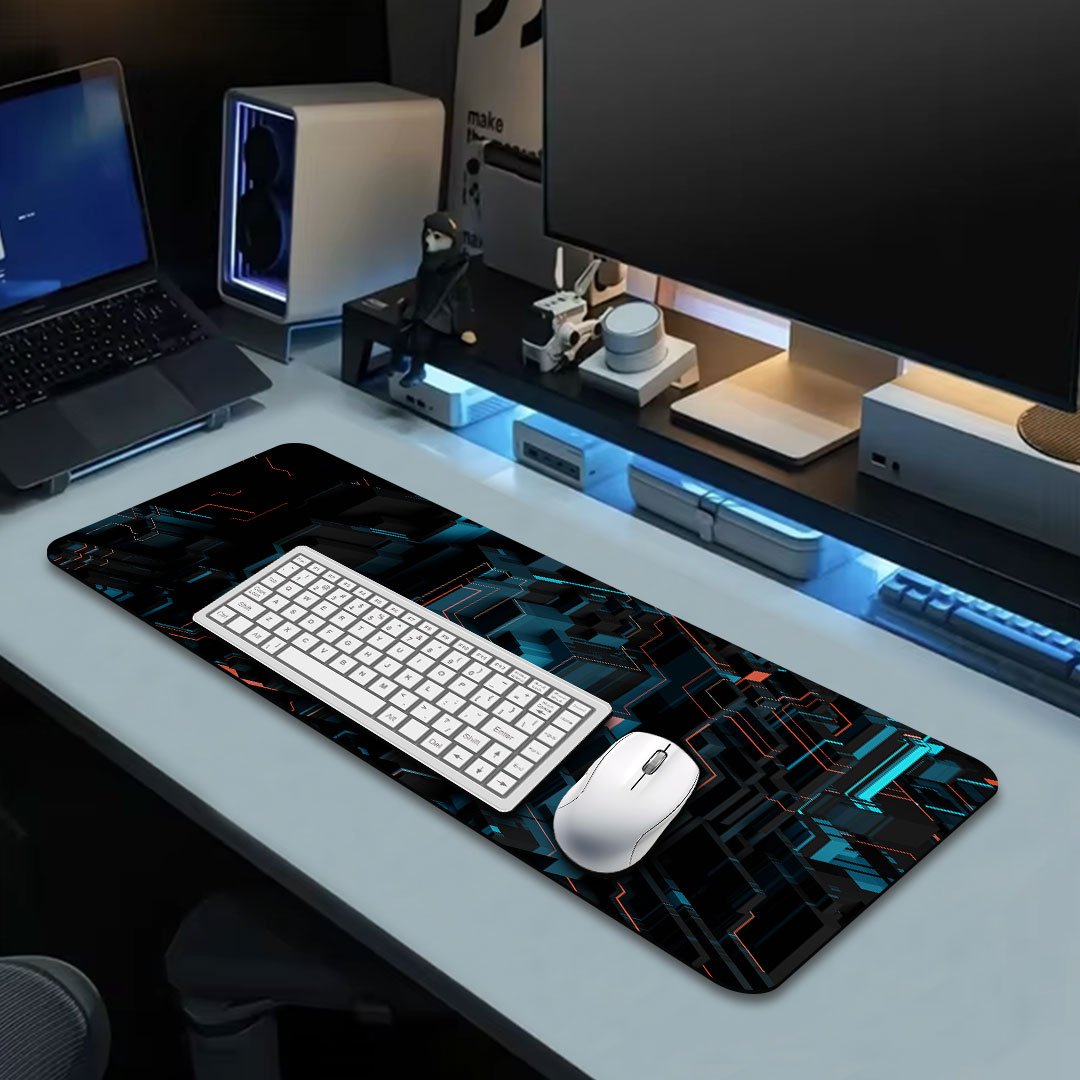 Geometric Abstract Gaming Desk Mat Geometric Abstract Gaming Desk Mat