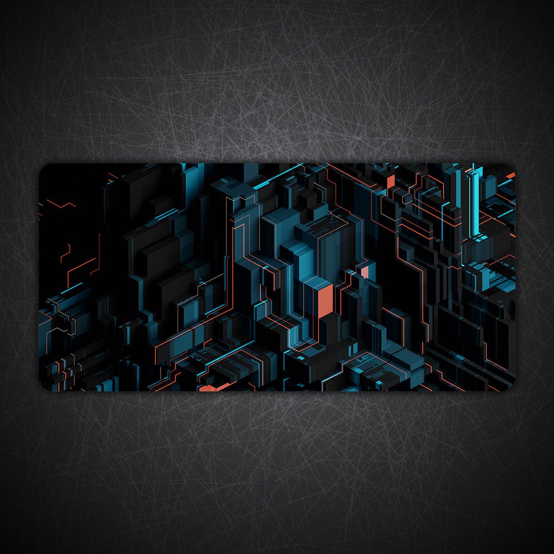Geometric Abstract Gaming Desk Mat Geometric Abstract Gaming Desk Mat