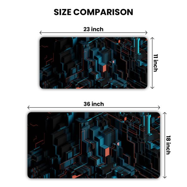 Geometric Abstract Gaming Desk Mat