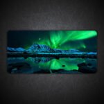 Aurora Borealis Northern lights Gaming Desk Mat