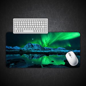 Aurora Borealis Northern lights Gaming Desk Mat