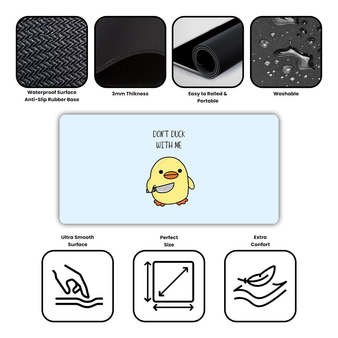 Cute Duck Gaming Desk Mat Cute Duck Gaming Desk Mat