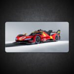 Farari 499p Hypercar Gaming Desk Mat