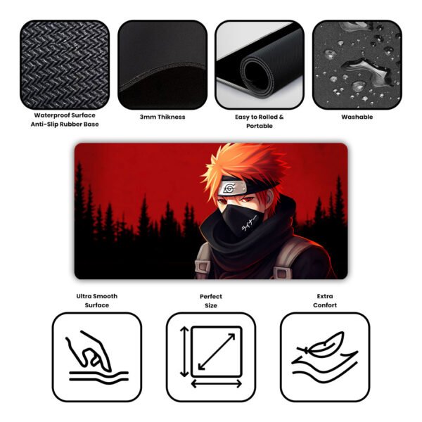 Kakashi Hatake Boruto Gaming Desk Mat