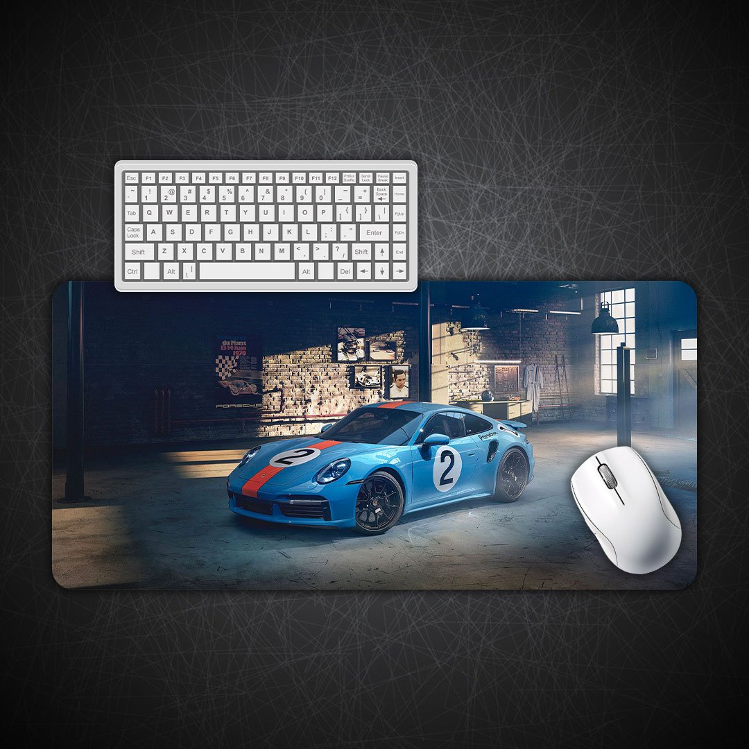 Porsche 911 Turbo S Pedro Rodrguez Gaming Desk Mat Porsche 911 Turbo S Pedro Rodrguez Gaming Desk Mat