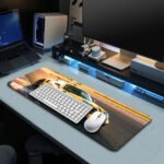 Porsche 911 GT3 RS Yellow Gaming Desk Mat