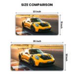 Porsche 911 GT3 RS Yellow Gaming Desk Mat