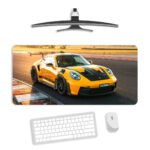 Porsche 911 GT3 RS Yellow Gaming Desk Mat