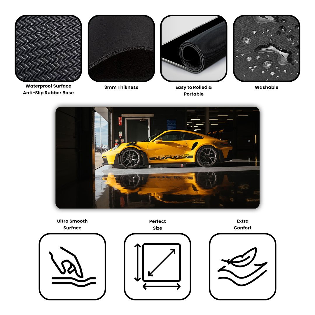 Porsche 911 GT3 RS Weissach Gaming Desk Mat Porsche 911 GT3 RS Weissach Gaming Desk Mat