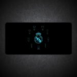 Real Madrid CF Black Gaming Desk Mat
