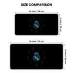Real Madrid CF Black Gaming Desk Mat