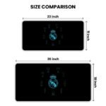 Real Madrid CF Black Gaming Desk Mat